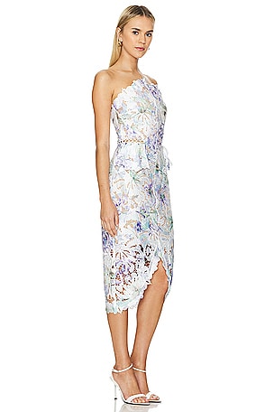 ELLIATT Dublin Dress in Ivory,Purple