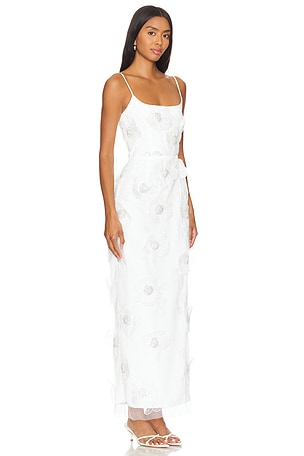 ELLIATT Dahlia Midi Dress in Ivory