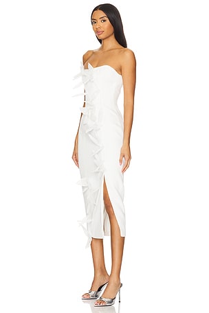 ELLIATT Bethany Midi Dress in White