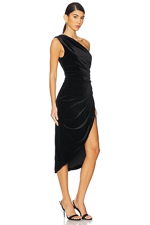 ELLIATT Solene Midi Dress in Black