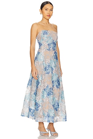 ELLIATT Leonie Cocktail Midi Dress in Baby Blue