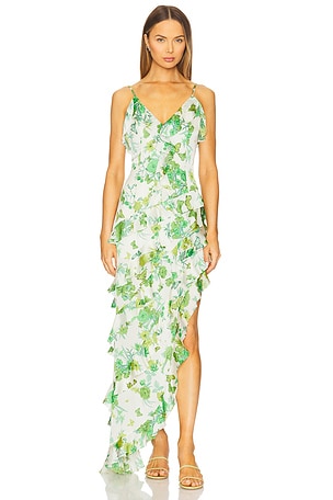 Tess Asymmetrical Maxi Dress ELLIATT