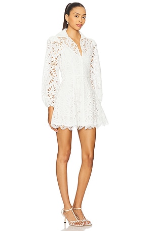 ELLIATT Carli Mini Shirtdress in Ivory