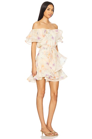 ELLIATT Livette Mini Dress in Peach