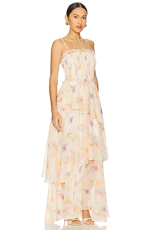ELLIATT Livette Maxi Dress in Ivory