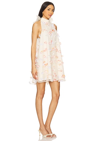ELLIATT Livia Trapeze Mini Dress in Cream