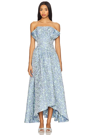 x REVOLVE Jacquard Asymmetric Gown ELLIATT
