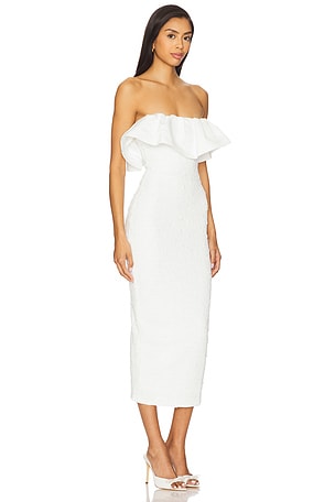 ELLIATT Dandelione Midi Dress in Ivory