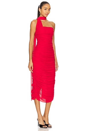 ELLIATT Darya Midi Dress in Red