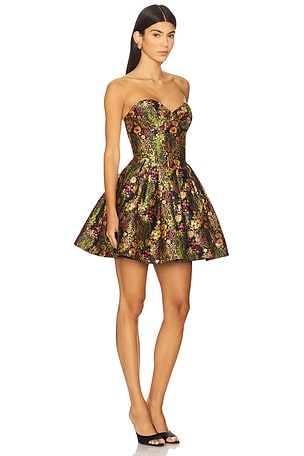 ELLIATT Cindy Strapless Mini Dress in Olive