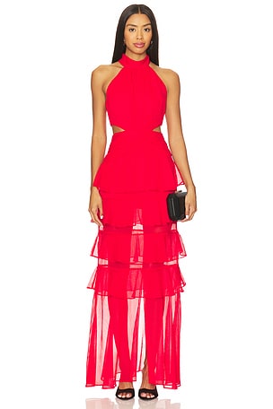 VESTIDO MAXI FRENTE ÚNICA LILJA ELLIATT