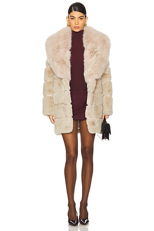 Keystone Faux Fur Coat ELLIATT