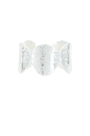 EMMA PILLS Sunset Hour Arm Cuff in Metallic Silver