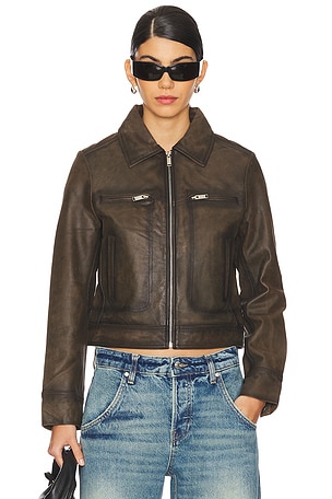 CHAQUETA STEVIE WORN LEATHER Ena Pelly