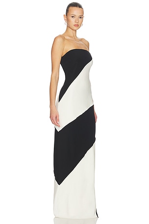 Entire Studios Margin Tube Dress in Black,White