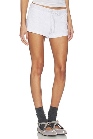 Entire Studios Lightweight Micro Short in Light Grey