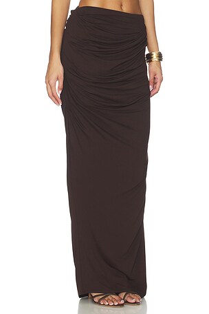 Entire Studios Drape Skirt in Chocolate