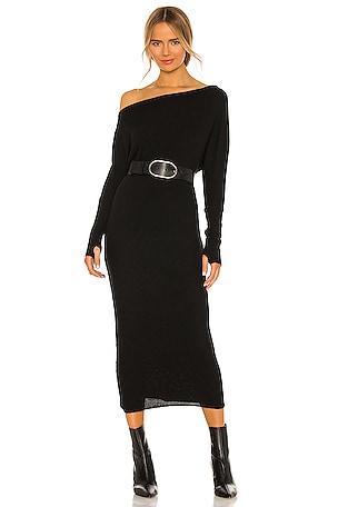 belted knit oxford polo dress Dakota Knitted Polo Collar Dress – Oxford Shop main image 1