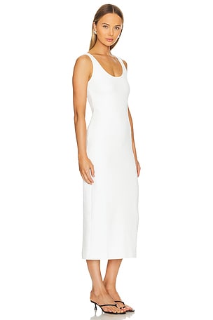 Enza Costa Textured Tank Dress in White