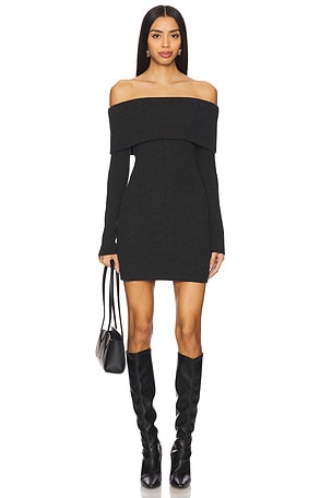 Off Shoulder Sweater Mini Dress Enza Costa