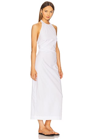Enza Costa Enza costa vestido halter de popelina en color blanco talla 1 en Blanco - White