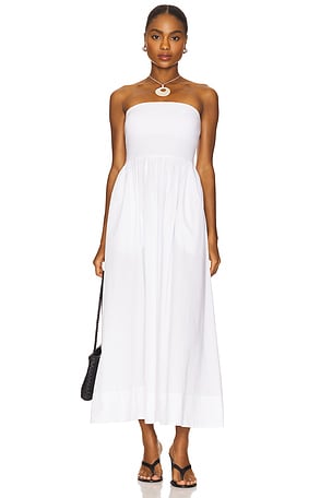 Cotton Resort Strapless Dress Enza Costa
