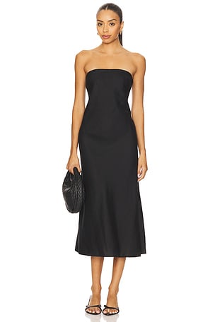 Linen Bias Dress Enza Costa