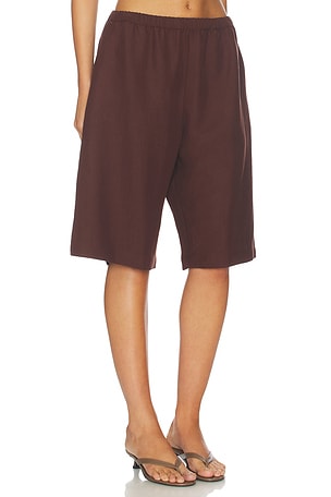 Enza costa twill bermuda short en color Chocolate size 0 / XS (also en 1 / S, 2 / M).