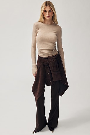 Cashmere Easy Cuffed Crew Enza Costa