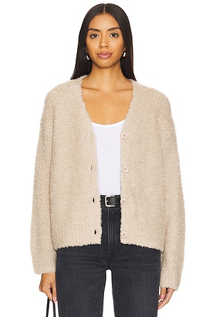 Wool Feather Boxy Cardigan Enza Costa