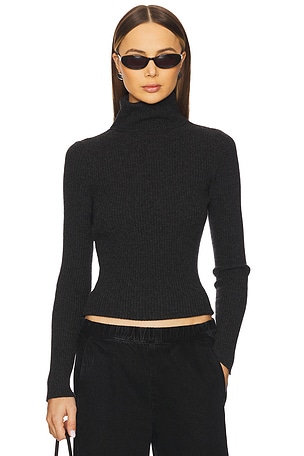 Rib Turtleneck Sweater Enza Costa