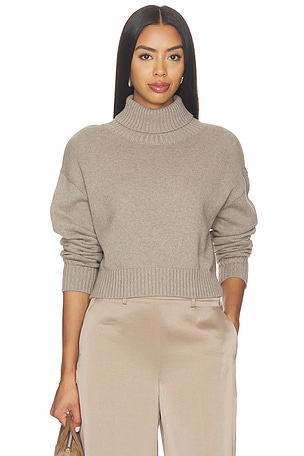 Cotton Cashmere Funnelneck Sweater Enza Costa