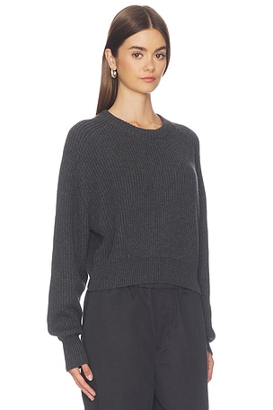 Enza Costa PULL SWEATER en Anthracite