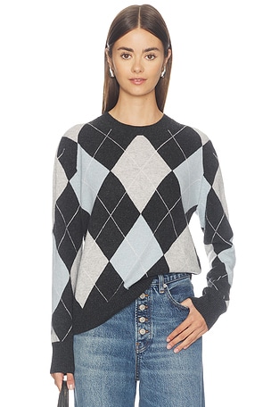 Cashmere Argyle Sweater Enza Costa