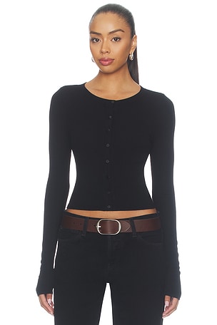 Silk Rib Essential Cardigan Enza Costa