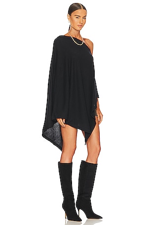 Enza Costa Cashmere Poncho in Black