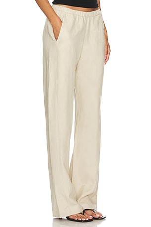 Enza Costa Twill Everywhere Pant in Neutral