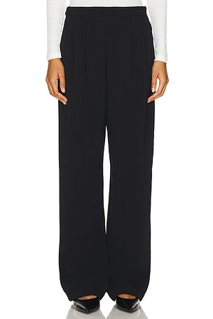 Crepe Pleated Wide Leg Pant Enza Costa