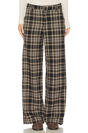 Relaxed Plaid Trouser Enza Costa