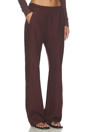 Enza Costa Twill Everywhere Pant in Chocolate