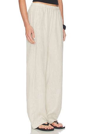 Enza Costa Linen Everywhere Pant in Grey. Size 0 / XS. Also