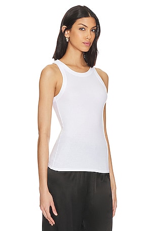 Enza Costa Bold Sheath Tank in White