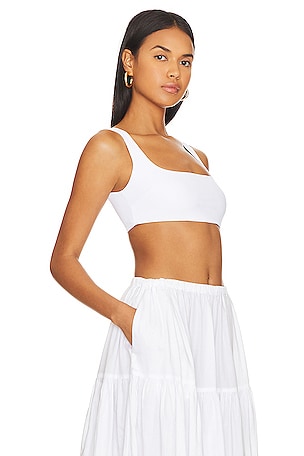 Enza Costa Easy Bra Top in White