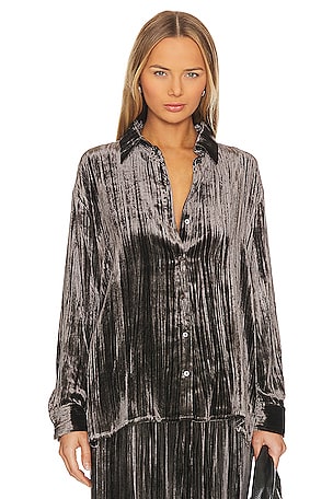 Silk Textured Velvet ShirtEnza Costa$395