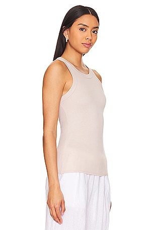 Enza Costa Bold Tank in Beige