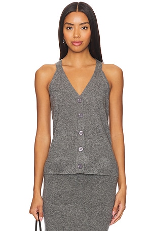 Cashmere V-neck Halter Cardigan Enza Costa