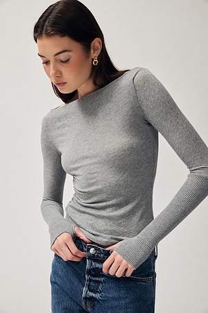 Cashmere Boatneck Top Enza Costa