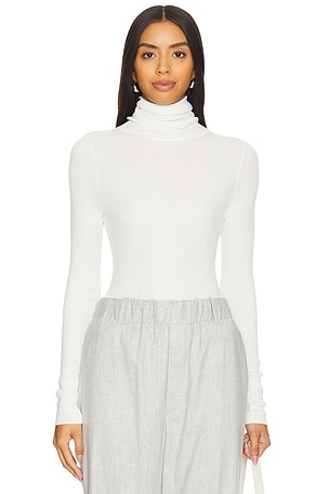 Silk Sweater Rib Turtleneck Enza Costa