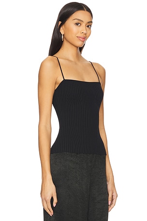 Enza Costa Viscose Sweater Essential Strappy Tank in Black