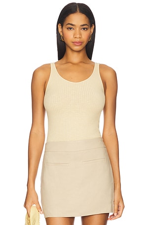 Military Rib Slim Tank Top Enza Costa